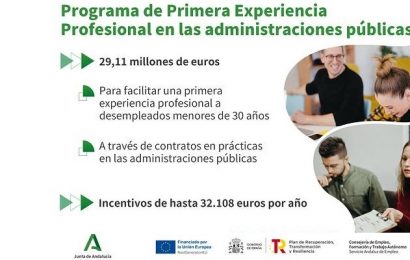 850 contratos en prácticas en el sector público, Andalucía