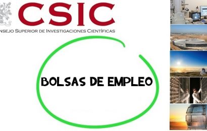 El CSIC convoca Bolsas de empleo, para Técnicos, Investigadores y en prácticas