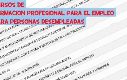 10 Cursos en Málaga, para desempleados, en plazo de solicitud (mes de mayo)
