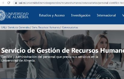 Plazas de Personal de Investigación (Universidad de Almería)