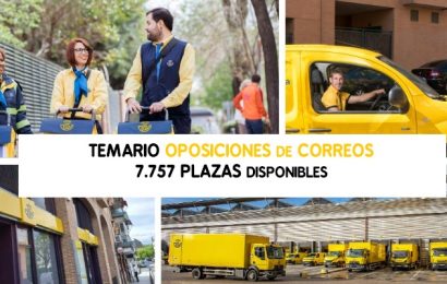 Correos publica el Temario (gratis) para prepararte las Oposiciones  (7.757 plazas)