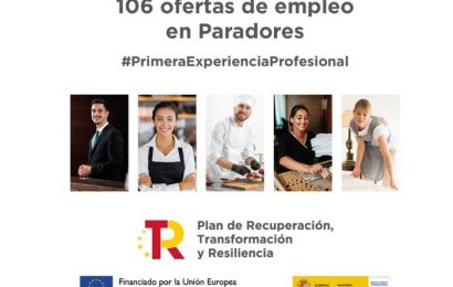106 ofertas de empleo en Paradores: Programa Primera Experiencia Profesional