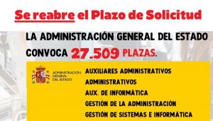 plazas Administración Estado