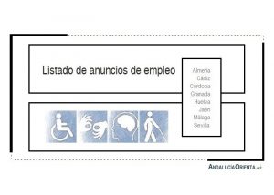 ofertas de empleo discapacidad Andalucía