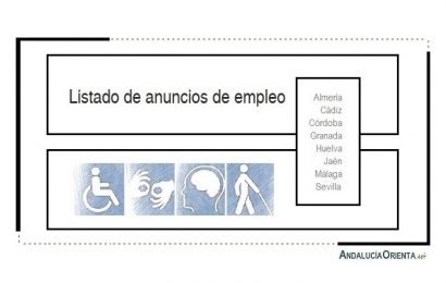 60 Ofertas de empleo, preferentemente para personas con discapacidad (Andalucía)