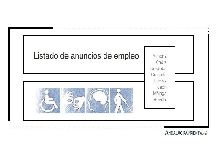 60 Ofertas de empleo, preferentemente para personas con discapacidad (Andalucía)