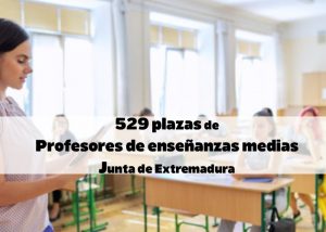 plazas profesores Extremadura