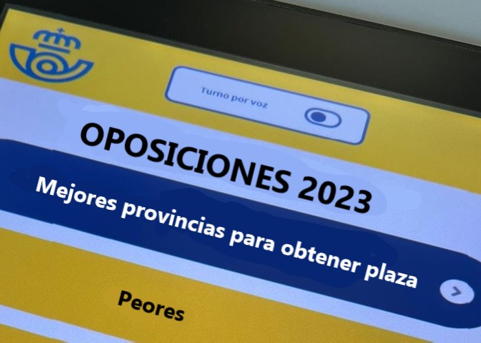 prioridad Pepino opción Oposiciones de Correos 2023: ¿En qué provincia será más fácil obtener  plaza? ¿Y la más difícil? - AndaluciaOrienta.net
