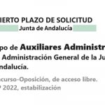 plazas auxiliares administrativos Junta Andalucía