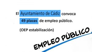 plazas empleo Cádiz