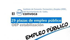 plazas empleo IFEF Cádiz