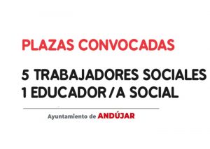 plazas empleo trabajadores sociales Andújar