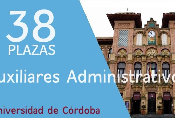 plazas auxiliar administrativo Universidad Córdoba