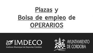 plazas bolsa de empleo imdeco Córdoba