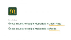 empleo McDonald's Jaén