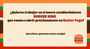 empleo Burger King Huétor Vega Granada