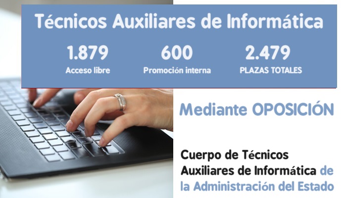 plazas auxiliares informática