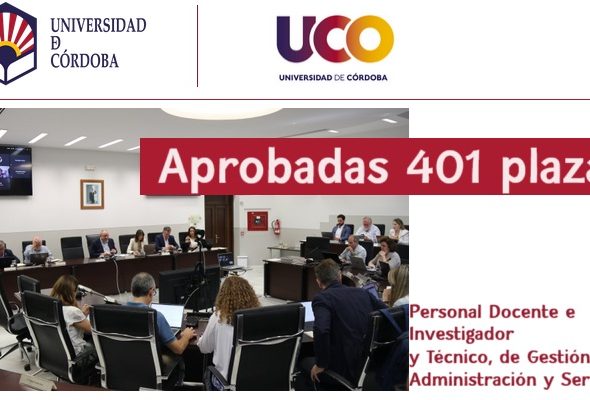 Oferta de Empleo Público Universidad de Córdoba 401 plazas