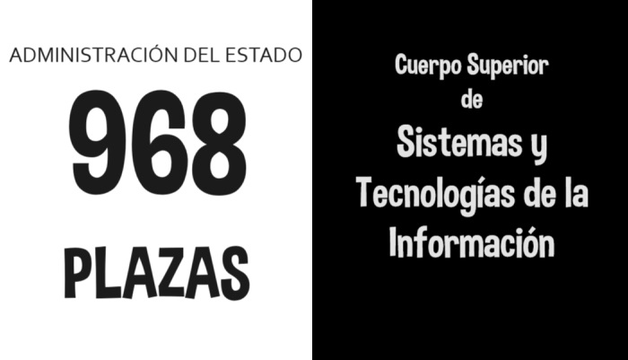 plazas tecnologías Administración del Estado