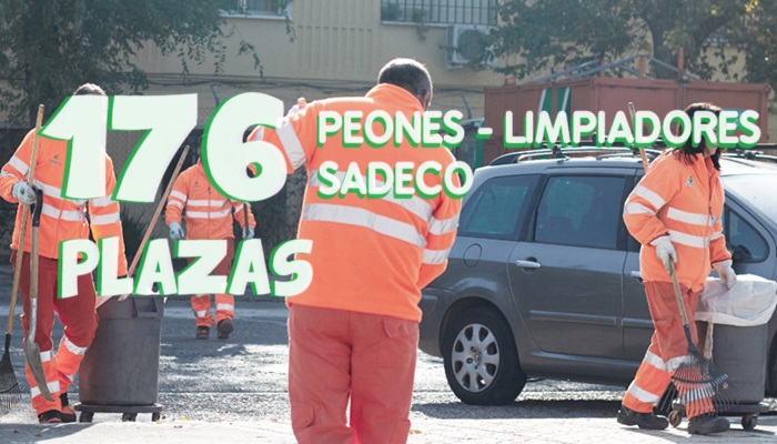 sadeco plazas peón limpiador