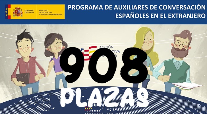 plazas auxiliares de conversación
