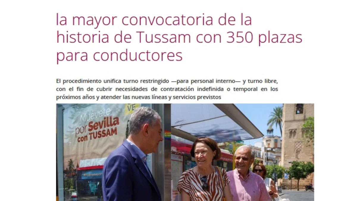 Tussam conductores
