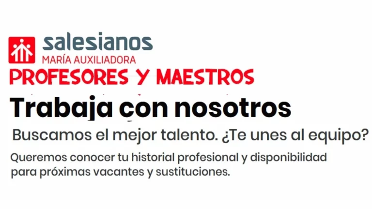 empleo maestros profesores Salesianos