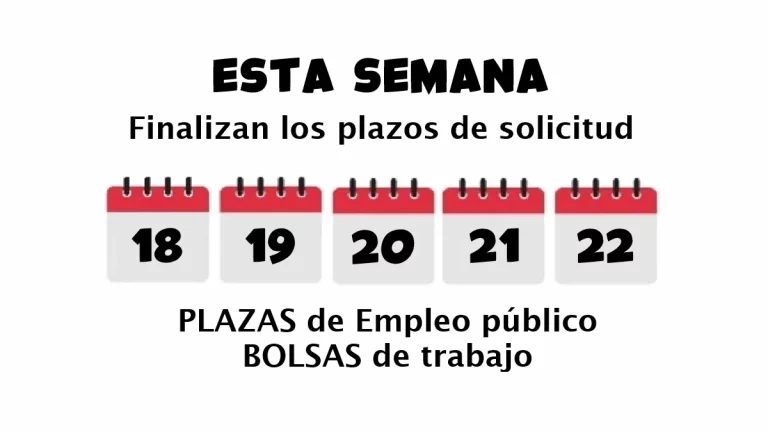 plazas empleo público bolsas trabajo