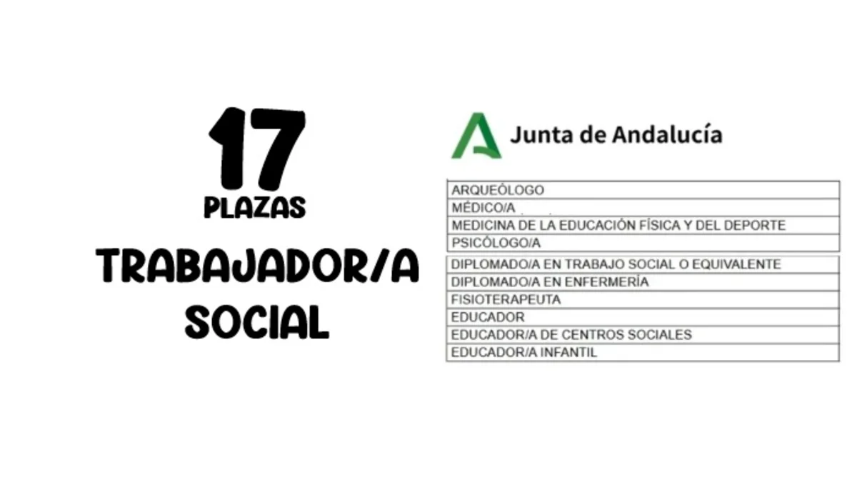 plazas Trabajador Social Andalucía