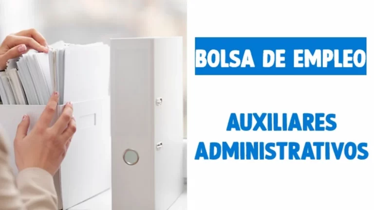Bolsa de empleo Auxiliar Administrativo