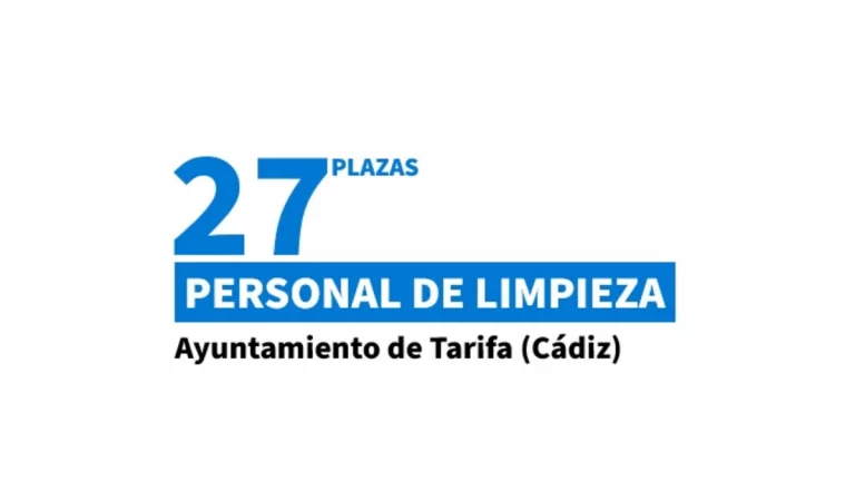 plazas limpieza Tarifa