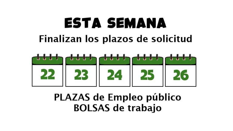 plazas empleo público bolsas