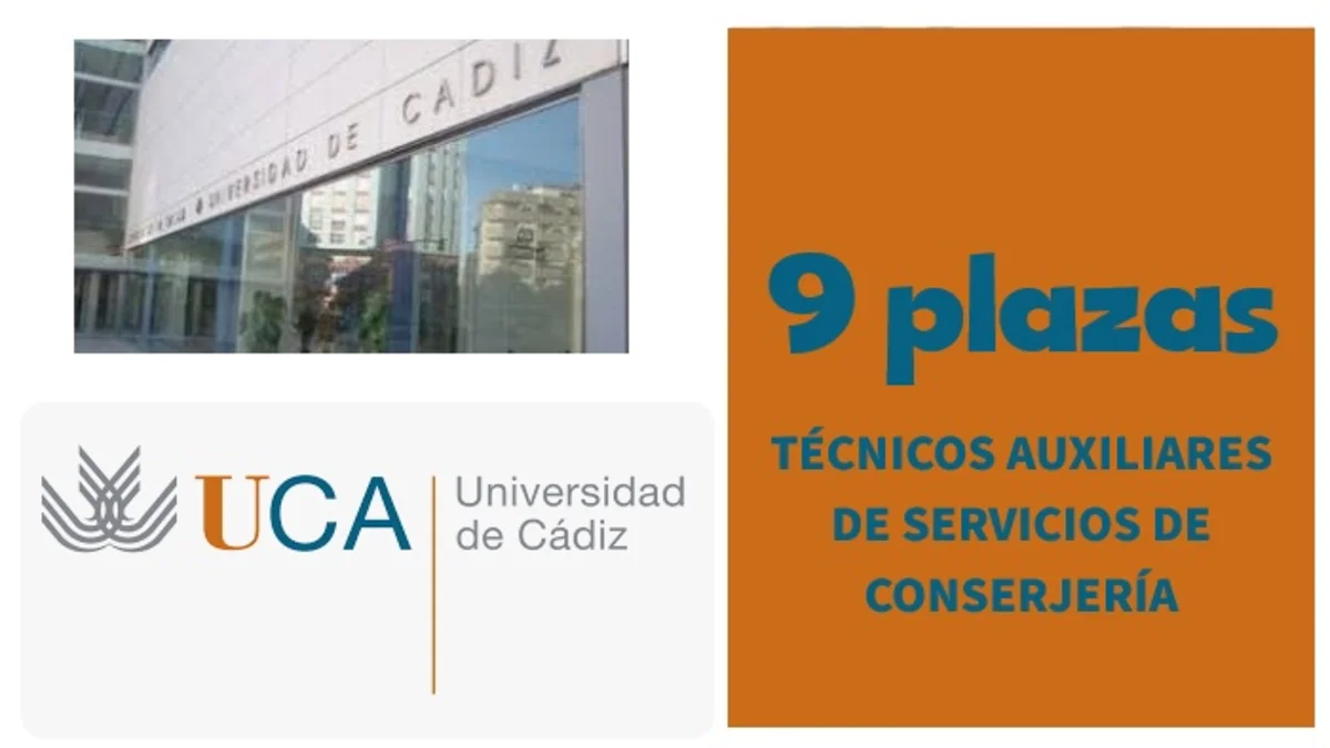 plazas Conserjería Universidad de Cádiz