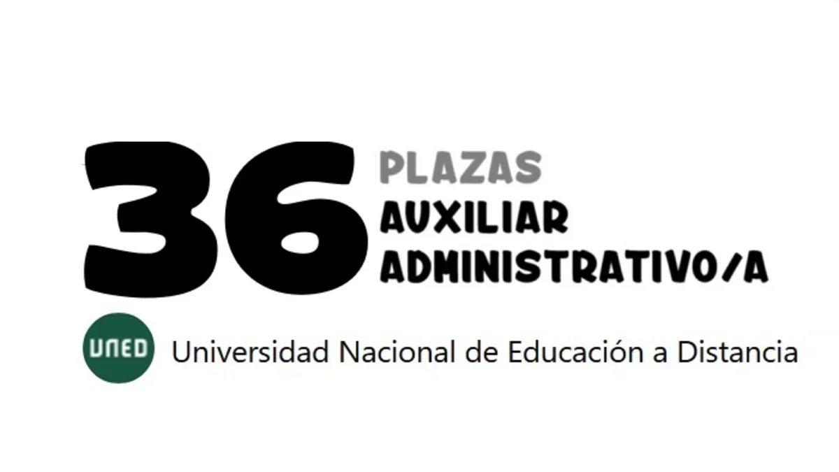 plazas auxiliar administrativo UNED