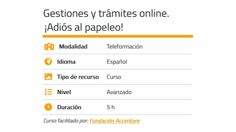 curso online trámites