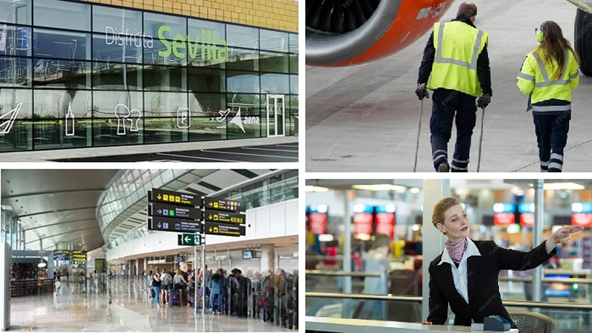 empleo aeropuertos Málaga Sevilla