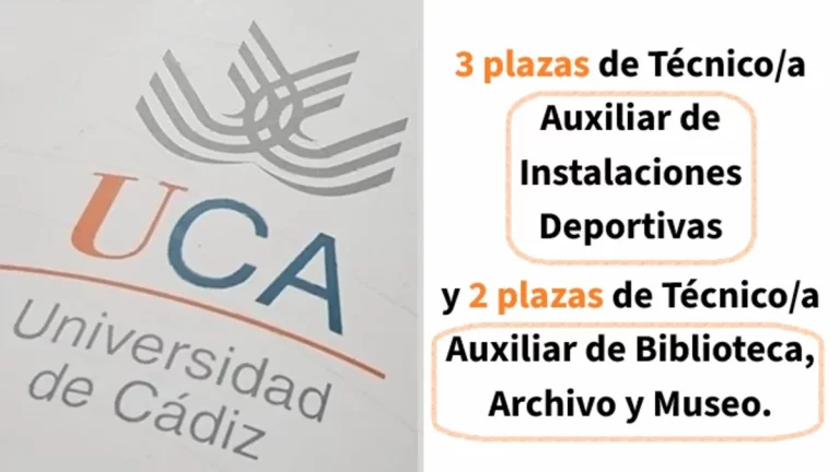 plazas Universidad de Cádiz