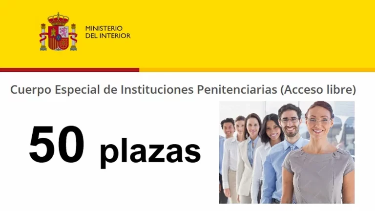 plazas empleo Instituciones penitenciarias