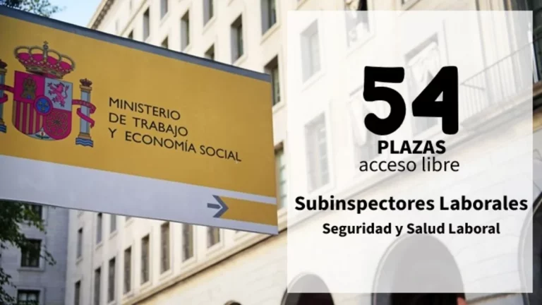 plazas subinspectores laborales