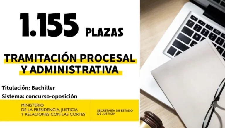 Plazas Tramitación Procesal y Administrativa