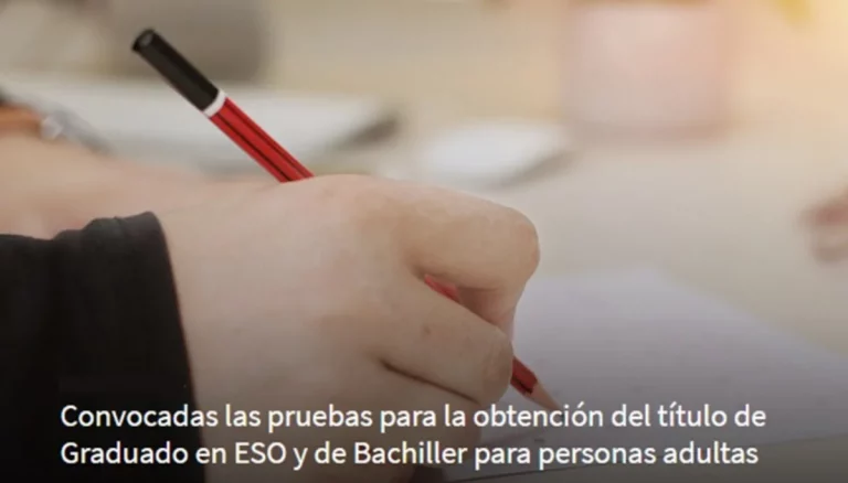 inscripción ESO Bachiller adultos