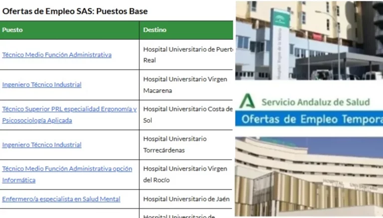 empleo SAS puestos base