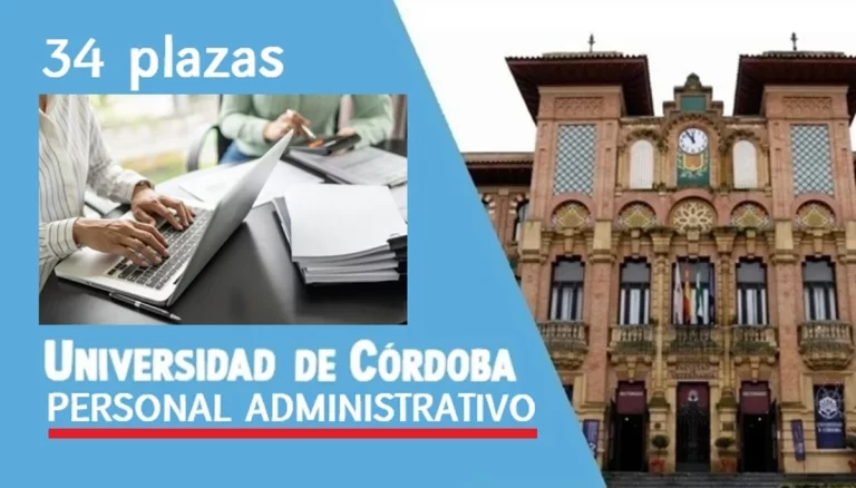 Universidad de Córdoba plazas Administrativo
