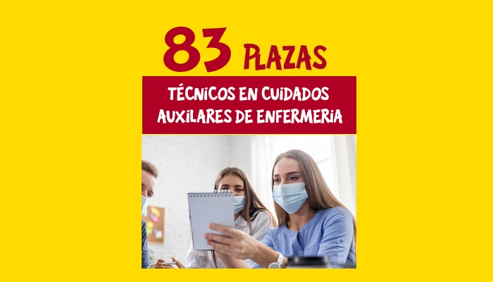 plazas Auxiliares Enfermería TCAE