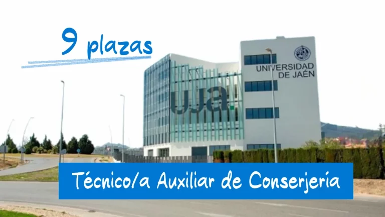 universidad Jaén plazas conserjería