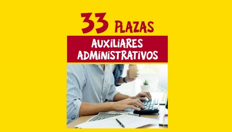 plazas auxiliares administrativos